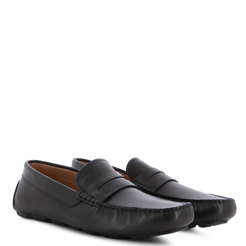 Ανδρικά Μοκασίνια/Loafers Μαύρο Δέρμα B7768 DEL PIERO Boss Ανδρικά Μοκασίνια/Loafers Μαύρο Δέρμα B7768 DEL PIERO Boss