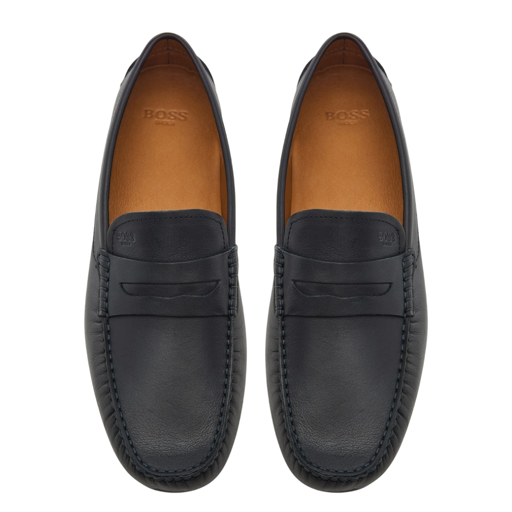 BOSS</br>Ανδρικά Μοκασίνια/Loafers Μπλε Δέρμα B7768 DEL PIERO Boss BOSS</br>Ανδρικά Μοκασίνια/Loafers Μπλε Δέρμα B7768 DEL PIERO Boss