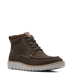 Ανδρικά Μποτάκια Γκρι Suede BARNES MID Clarks