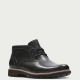 CLARKS</br>Ανδρικά Μποτάκια Μαύρο Δέρμα BATCOMBE LO Clarks