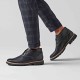 CLARKS</br>Ανδρικά Μποτάκια Μαύρο Δέρμα BATCOMBE LO Clarks