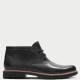 CLARKS</br>Ανδρικά Μποτάκια Μαύρο Δέρμα BATCOMBE LO Clarks