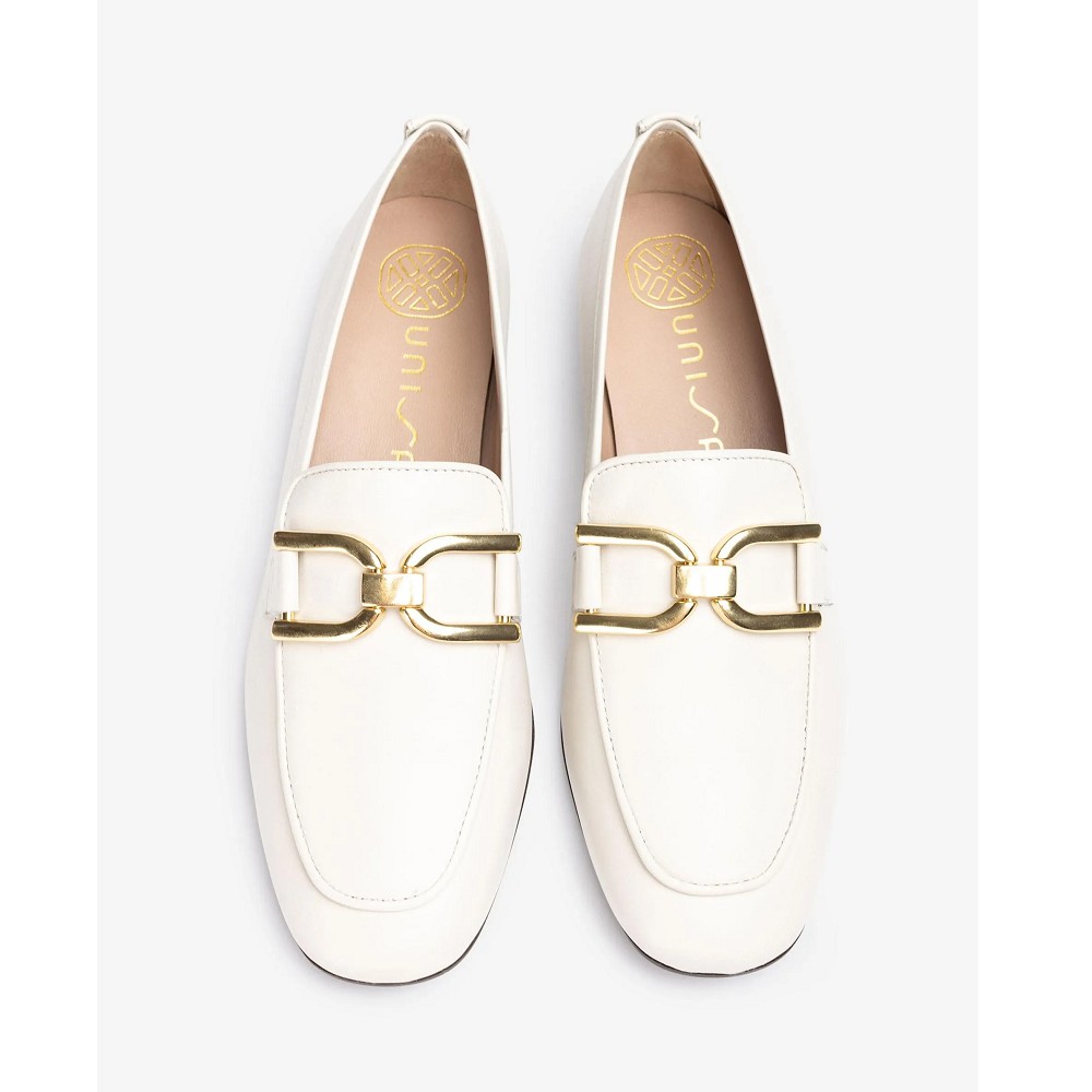 UNISA</br>Γυναικεία Loafers Υβουάρ Δέρμα BAXTER-24 Unisa UNISA</br>Γυναικεία Loafers Υβουάρ Δέρμα BAXTER-24 Unisa
