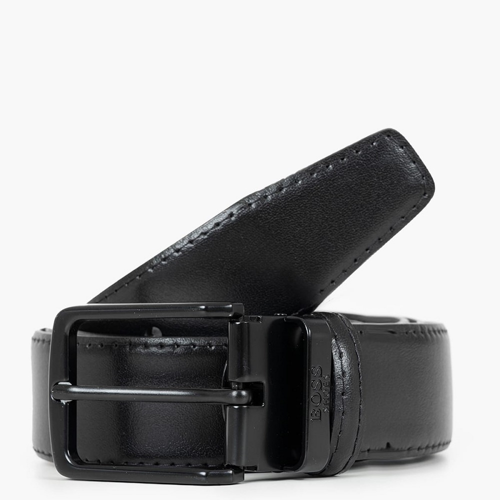 BOSS</br>Ανδρική Ζώνη Μαύρο Δέρμα ANTIK BB001 Boss