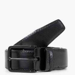 Ανδρική Ζώνη Μαύρο Δέρμα ANTIK BB001 Boss