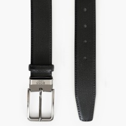 Ανδρική Ζώνη Μαύρο Δέρμα POINT BB009 Boss