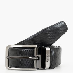 Ανδρική Ζώνη Μαύρο Δέρμα POINT BB009 Boss