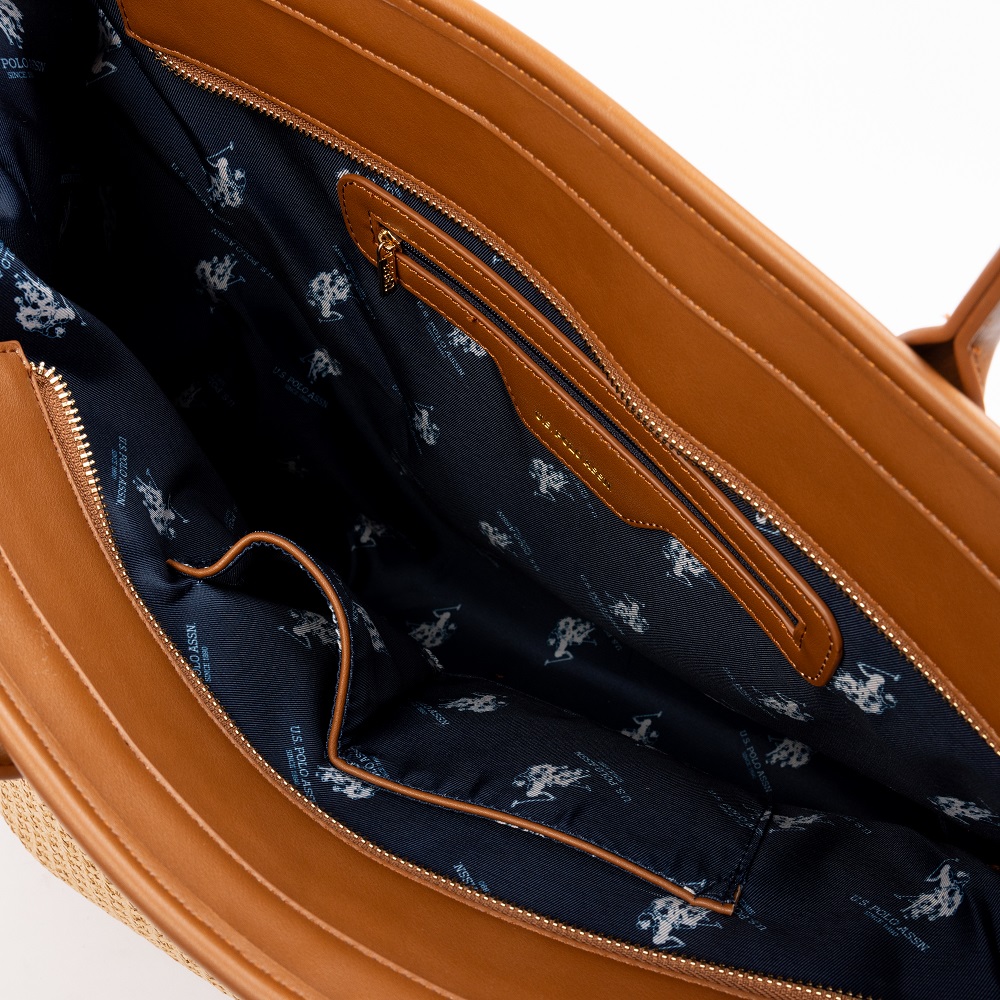 U.S. POLO ASSN.</br>U.S. Polo Assn. POOL PARTY BEU2P8695WP5-517 Γυναικεία Τσάντα Shopping Μπεζ U.S. POLO ASSN.</br>U.S. Polo Assn. POOL PARTY BEU2P8695WP5-517 Γυναικεία Τσάντα Shopping Μπεζ