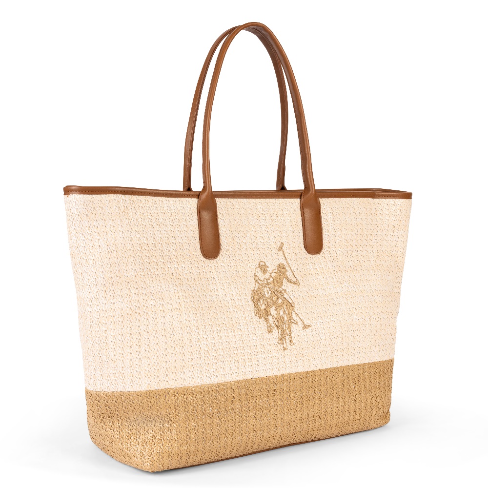 U.S. POLO ASSN.</br>U.S. Polo Assn. POOL PARTY BEU2P8695WP5-517 Γυναικεία Τσάντα Shopping Μπεζ U.S. POLO ASSN.</br>U.S. Polo Assn. POOL PARTY BEU2P8695WP5-517 Γυναικεία Τσάντα Shopping Μπεζ