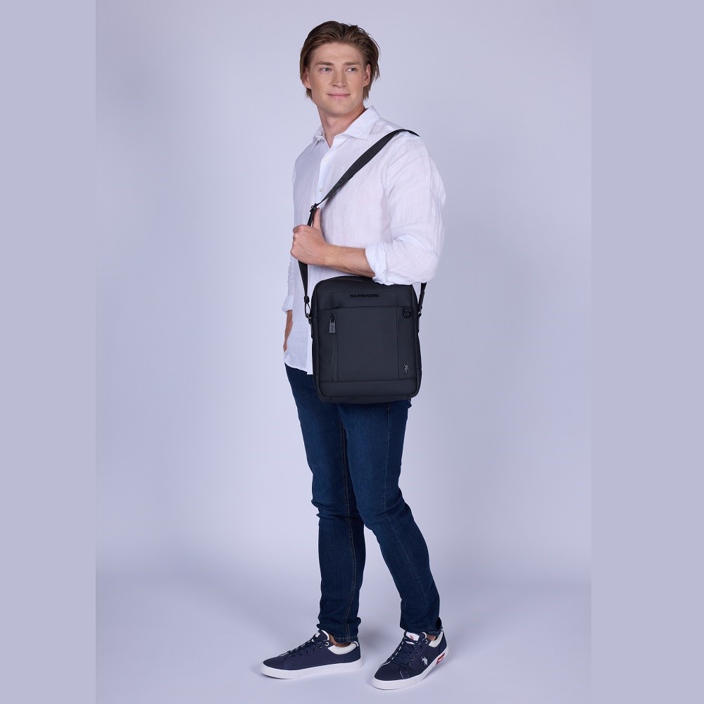 U.S. POLO ASSN.</br>U.S. Polo Assn. NEW CAMBRIDGE BEUCB9113MP0-000 Ανδρική Τσάντα Χιαστί Μαύρο