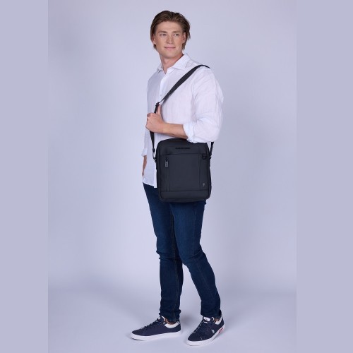 U.S. Polo Assn. NEW CAMBRIDGE BEUCB9113MP0-000 Ανδρική Τσάντα Χιαστί Μαύρο