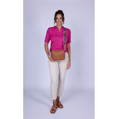 U.S. Polo Assn. MANSION BEUE58716WVP-512 Γυναικεία Τσάντα Crossbody Κάμελ