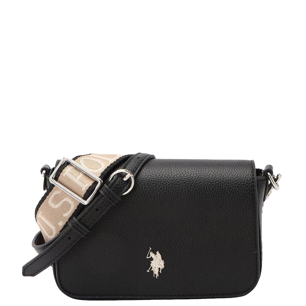 U.S. POLO ASSN.</br>U.S. Polo Assn. BEUE58718WVP-000 MANSION Γυναικεία Τσάντα Χιαστή Μαύρο