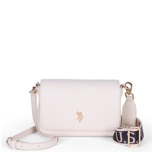 U.S. Polo Assn. MANSION BEUE58718WVP-802 Γυναικεία Τσάντα Crossbody Off White
