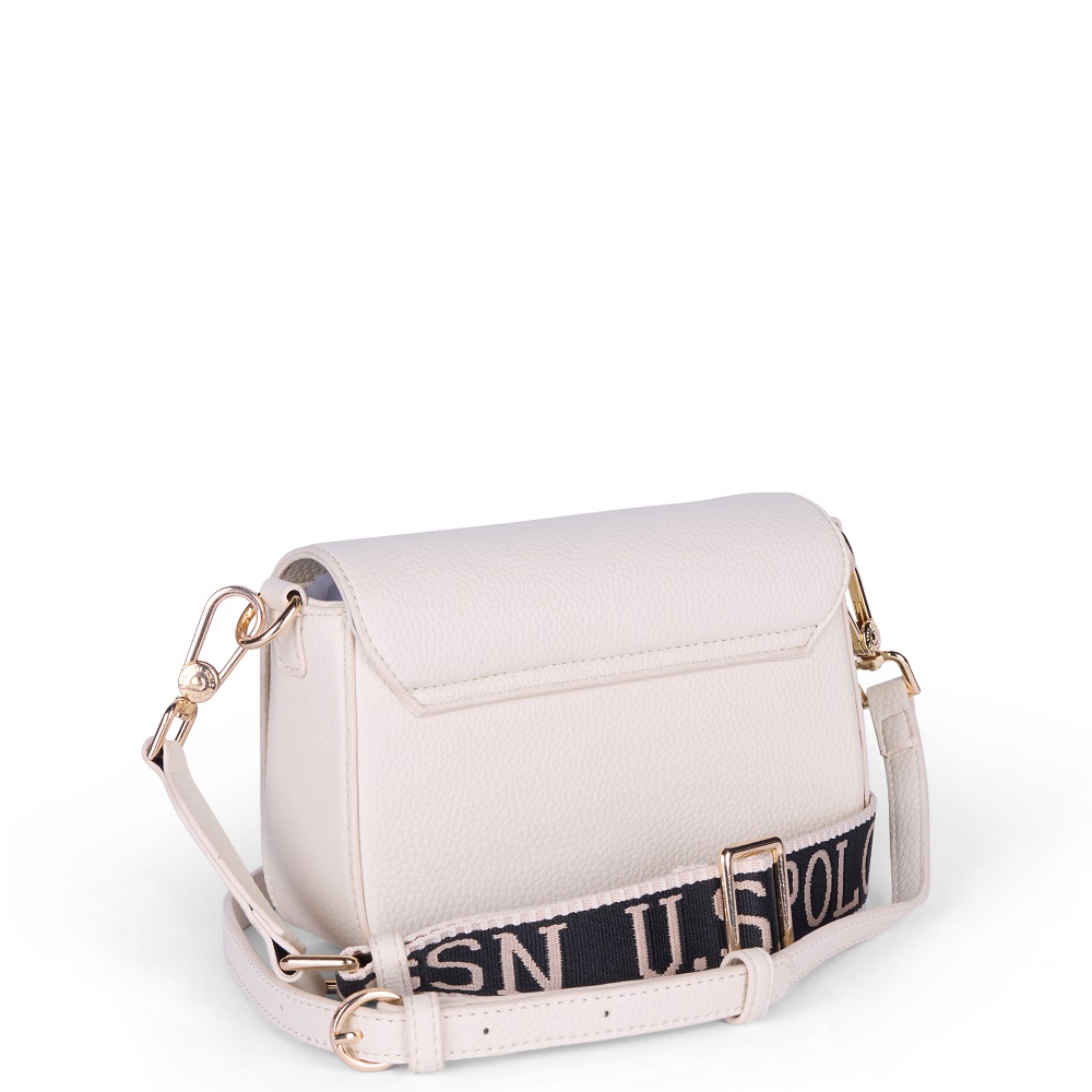 U.S. POLO ASSN.</br>U.S. Polo Assn. MANSION BEUE58718WVP-802 Γυναικεία Τσάντα Crossbody Off White