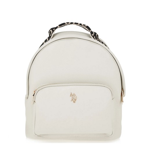 U.S. Polo Assn. MANSION BEUE5909WVP-802 Γυναικεία Τσάντα Backpack Off White