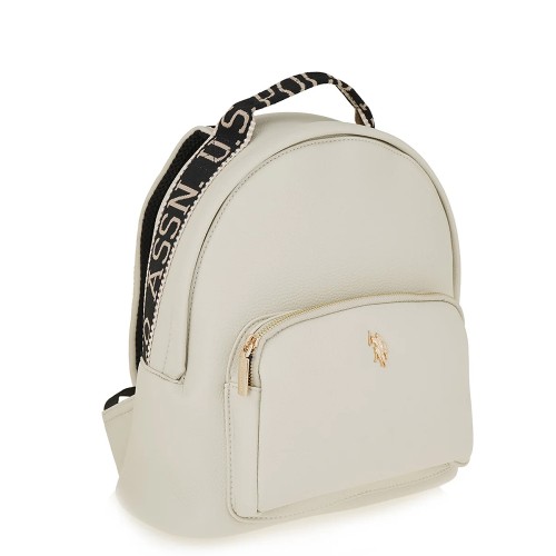 U.S. Polo Assn. MANSION BEUE5909WVP-802 Γυναικεία Τσάντα Backpack Off White