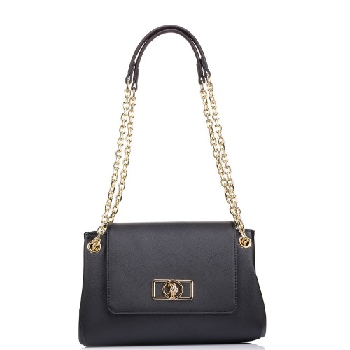 U.S. Polo Assn. BEUJ88680WVP-000 JONES CHIC Γυναικεία Τσάντα Ώμου Μαύρο