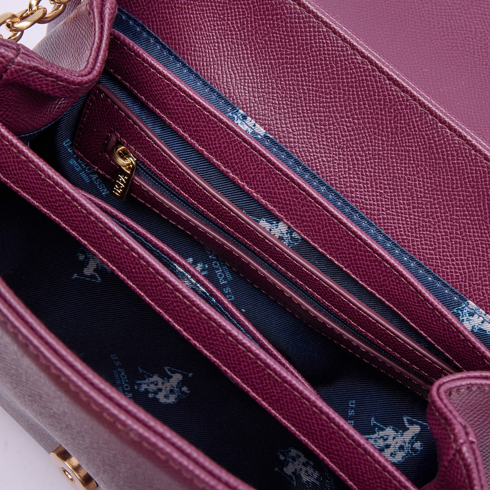 U.S. POLO ASSN.</br>U.S. Polo Assn. BEUJ88680WVP-606 JONES CHIC Γυναικεία Τσάντα Ώμου Μπορντό U.S. POLO ASSN.</br>U.S. Polo Assn. BEUJ88680WVP-606 JONES CHIC Γυναικεία Τσάντα Ώμου Μπορντό