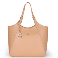 U.S. Polo Assn. JONES BEUJE9094WVP-512 Γυναικεία Τσάντα Shopping Κάμελ