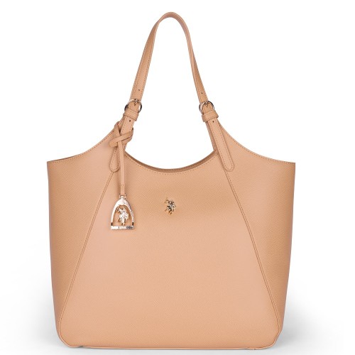 U.S. Polo Assn. JONES BEUJE9094WVP-512 Γυναικεία Τσάντα Shopping Κάμελ