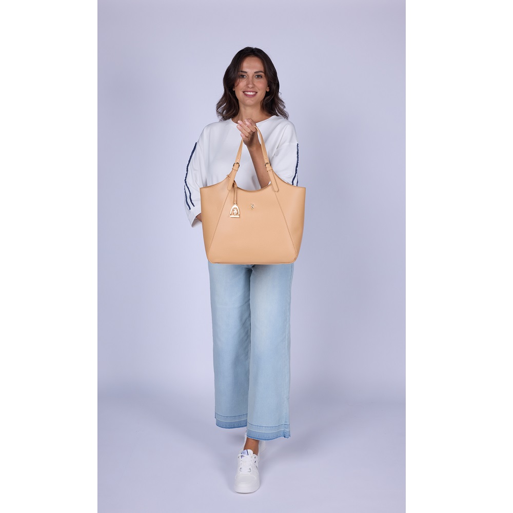 U.S. POLO ASSN.</br>U.S. Polo Assn. JONES BEUJE9094WVP-512 Γυναικεία Τσάντα Shopping Κάμελ