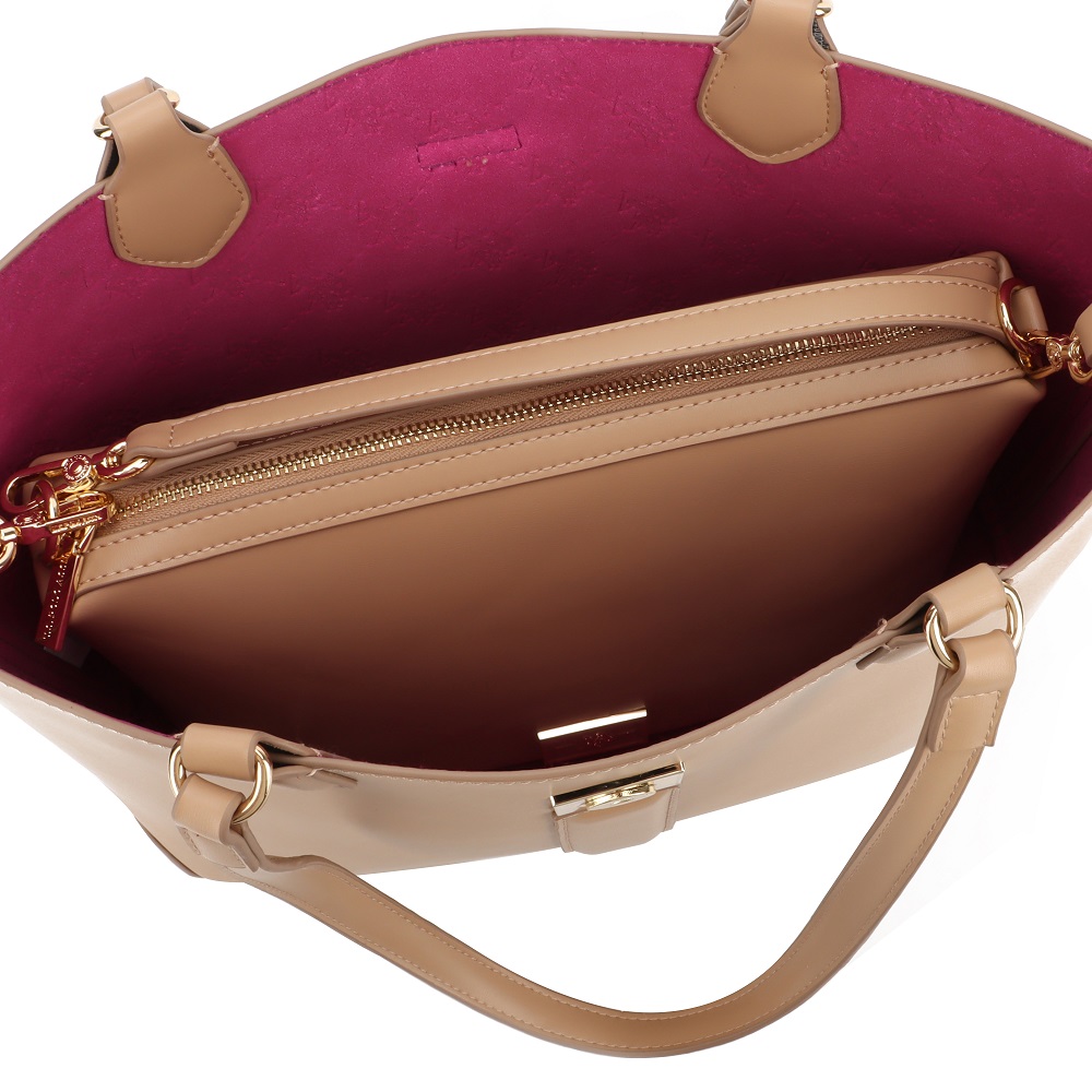 U.S. POLO ASSN.</br>U.S. Polo Assn. MARGARET BEUMF9044WVP-418 Γυναικεία Τσάντα Shopping Μπεζ