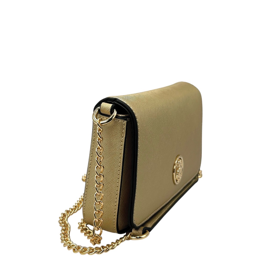 U.S. POLO ASSN.</br>Γυναικεία Τσάντα Χιαστή Χρυσό BEUQC6456WVP-904 CEREMONY U.s. Polo Assn