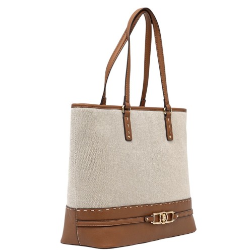 Γυναικεία Τσάντα Ώμου Εκρού/Ταμπά  BEUQM8637WC2-517 MARPLE U.s. Polo Assn Γυναικεία Τσάντα Ώμου Εκρού/Ταμπά  BEUQM8637WC2-517 MARPLE U.s. Polo Assn