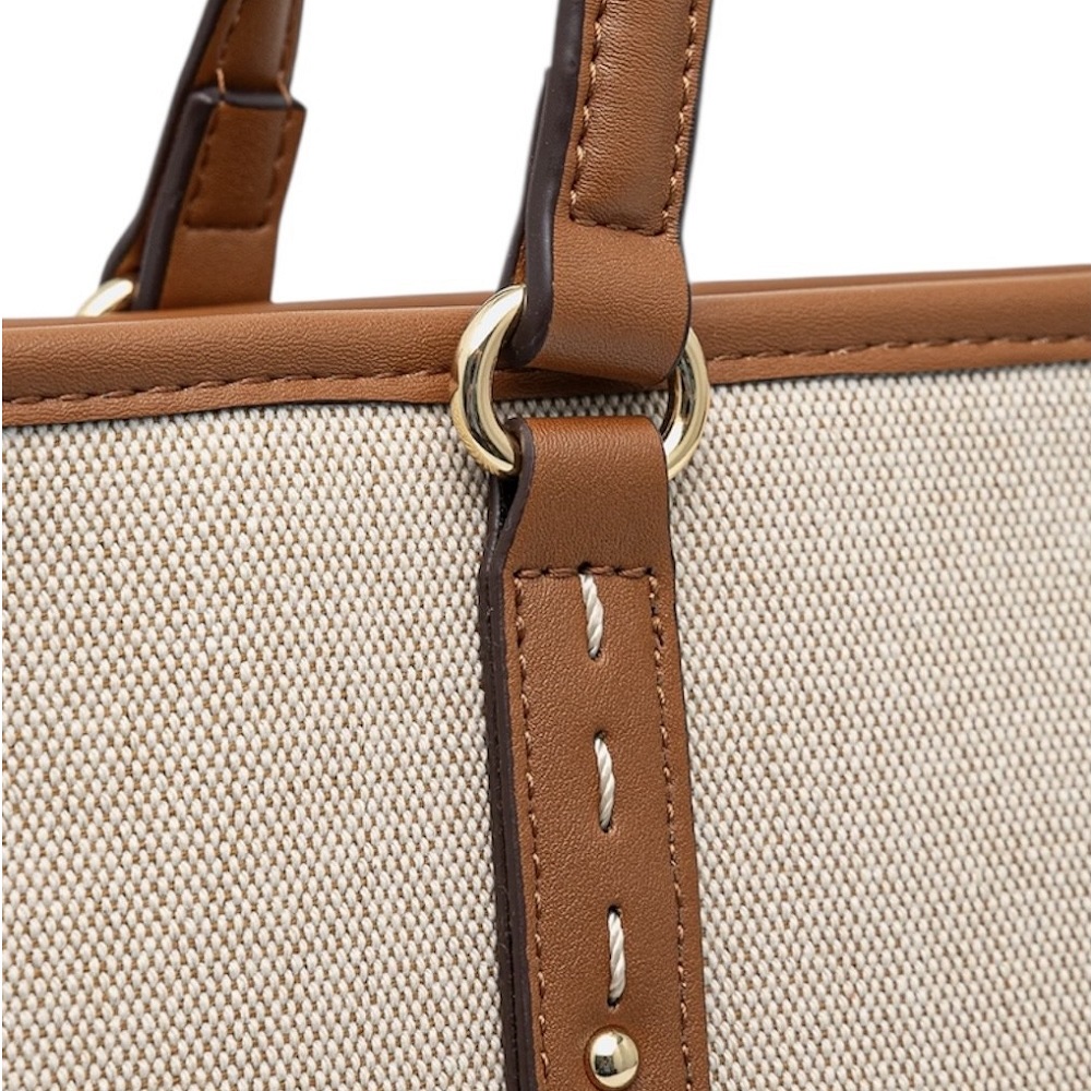 U.S. POLO ASSN.</br>Γυναικεία Τσάντα Ώμου Εκρού/Ταμπά  BEUQM8637WC2-517 MARPLE U.s. Polo Assn
