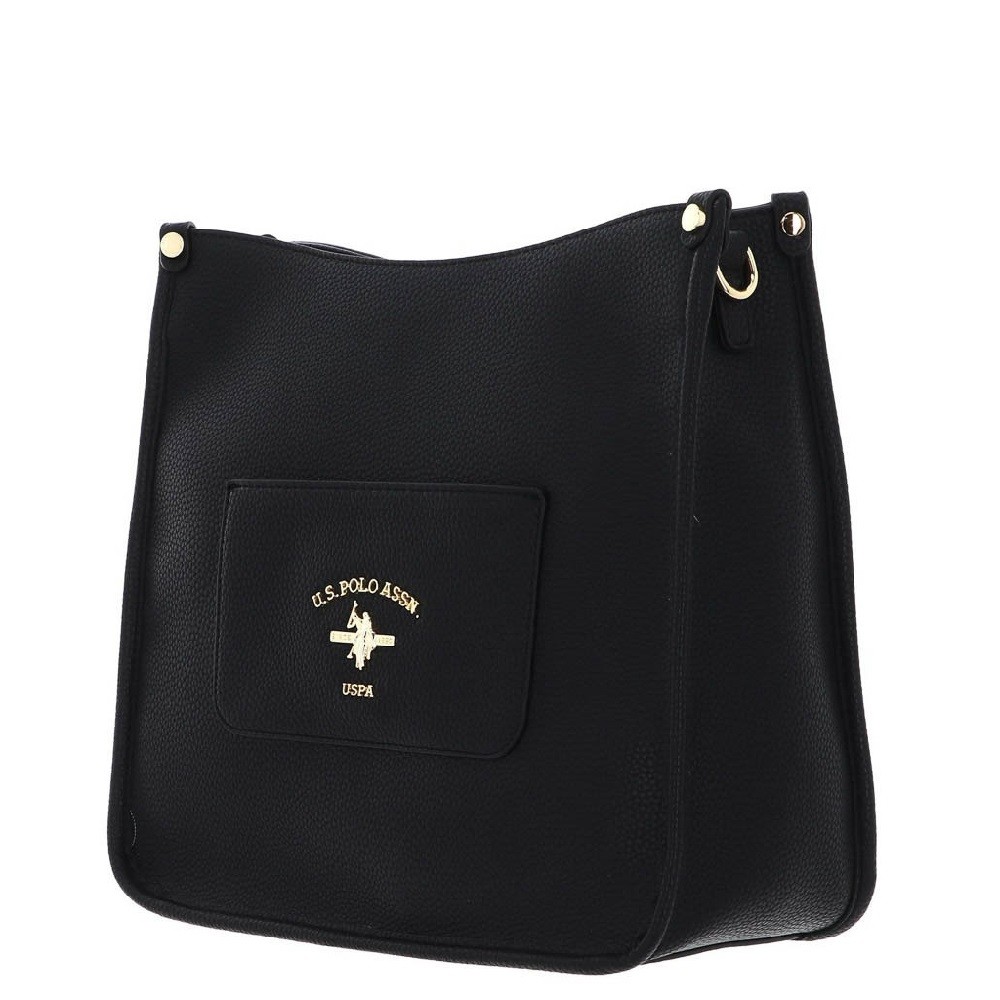 U.S. POLO ASSN.</br>Γυναικεία Τσάντα Ώμου Μαύρο BEUSS6368WVP000 STANFORD HOBO U.S. Polo Assn.