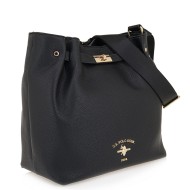 U.S. Polo Assn. BEUSS8648WVP-000 STANFORD Γυναικεία Τσάντα Ώμου Μαύρη