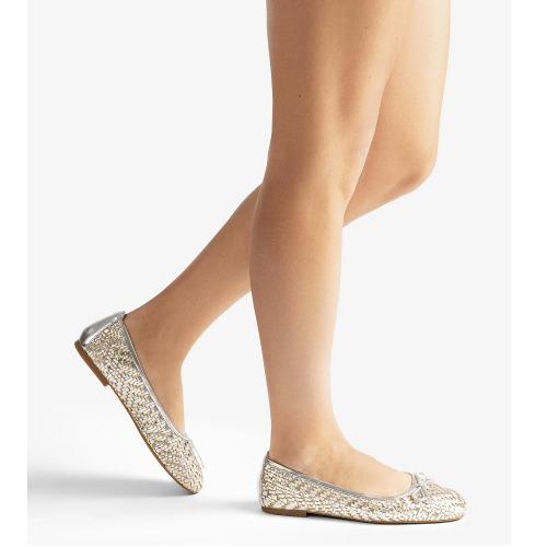 Γυναικείες Μπαλαρίνες Χρυσό/Ασημί Δέρμα BIENZA Unisa Γυναικείες Μπαλαρίνες Χρυσό/Ασημί Δέρμα BIENZA Unisa