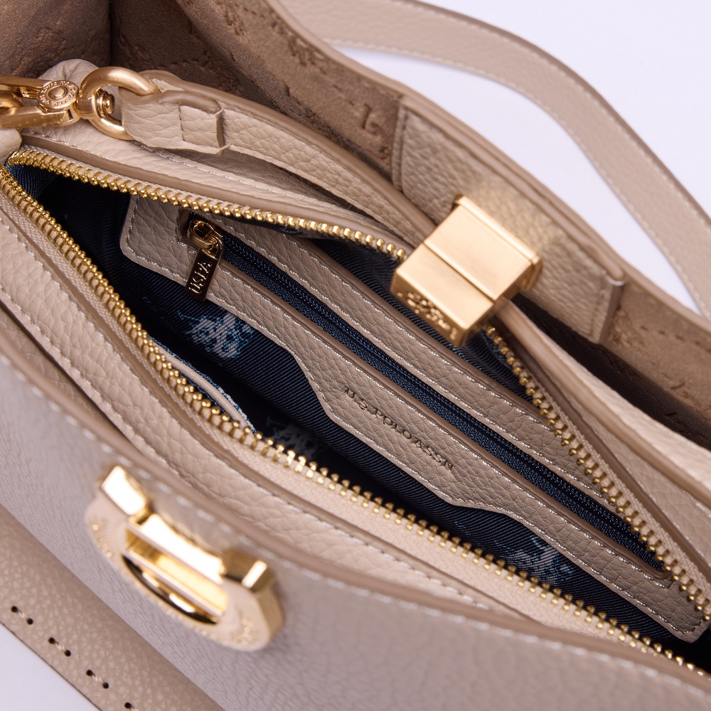 U.S. POLO ASSN.</br>U.S. Polo Assn. BIUOM8870WVP-502 MIDDLETON Γυναικεία Διπλή Τσάντα Ώμου Μπεζ U.S. POLO ASSN.</br>U.S. Polo Assn. BIUOM8870WVP-502 MIDDLETON Γυναικεία Διπλή Τσάντα Ώμου Μπεζ