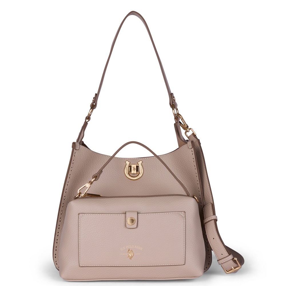 U.S. POLO ASSN.</br>U.S. Polo Assn. BIUOM8870WVP-502 MIDDLETON Γυναικεία Διπλή Τσάντα Ώμου Μπεζ U.S. POLO ASSN.</br>U.S. Polo Assn. BIUOM8870WVP-502 MIDDLETON Γυναικεία Διπλή Τσάντα Ώμου Μπεζ