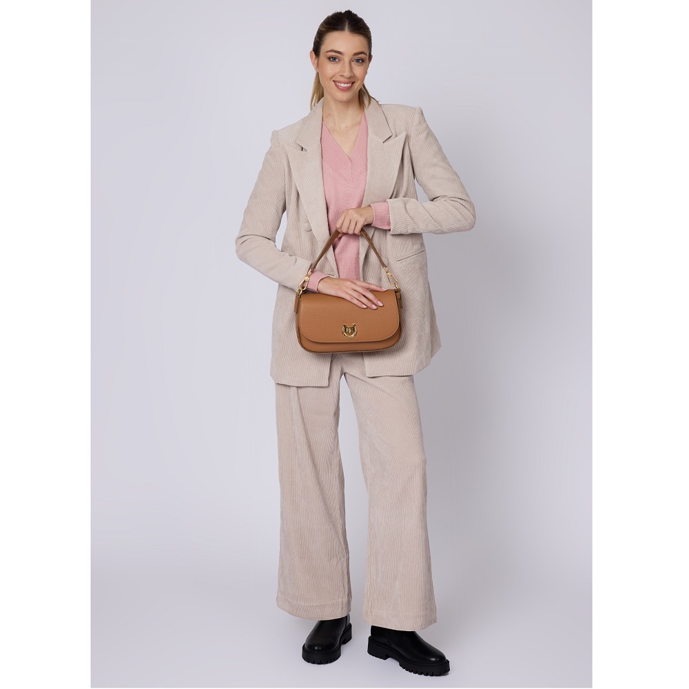 U.S. POLO ASSN.</br>U.S. Polo Assn. BIUOM8871WVP-512 MIDDLETON Γυναικεία Διπλή Τσάντα Ώμου Κάμελ