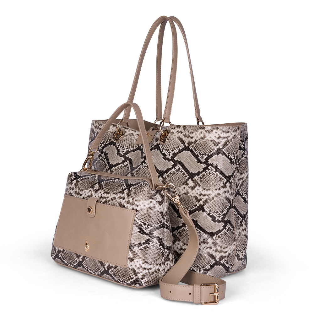 U.S. POLO ASSN.</br>U.S. Polo Assn. BIU4A8904WVP-LS3 AXTELL Γυναικεία Τσάντα Διπλής Όψης Μπεζ