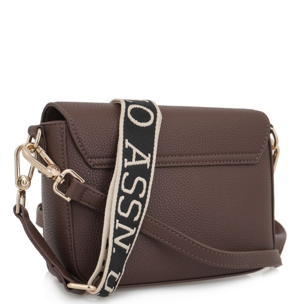 U.S. POLO ASSN.</br>Γυναικεία Τσάντα Χιαστή Καφέ BIUE58497WVP606 NEW MANSION U.S. Polo Assn.