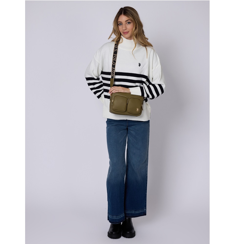 U.S. POLO ASSN.</br>U.S. Polo Assn. BIUE58920WVP-704 MANSION Γυναικεία Τσάντα Χιαστή Χακί U.S. POLO ASSN.</br>U.S. Polo Assn. BIUE58920WVP-704 MANSION Γυναικεία Τσάντα Χιαστή Χακί