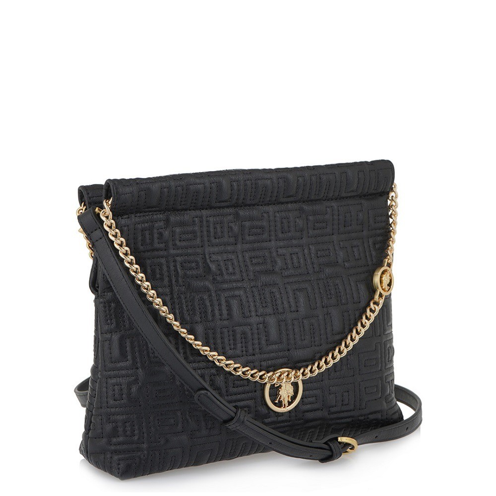 U.S. POLO ASSN.</br>Γυναικεία Τσάντα Ώμου Μαύρο BIUF78408WVP000 FRESH SMALL DOUBLE U.S. Polo Assn.