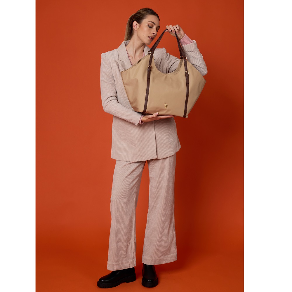 U.S. POLO ASSN.</br>U.S. Polo Assn. BIUHU8884WZC-J02 HOUSTON Γυναικεία Τσάντα Ώμου Μπεζ