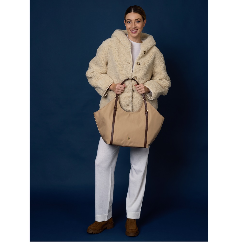 U.S. POLO ASSN.</br>U.S. Polo Assn. BIUHU8884WZC-J02 HOUSTON Γυναικεία Τσάντα Ώμου Μπεζ