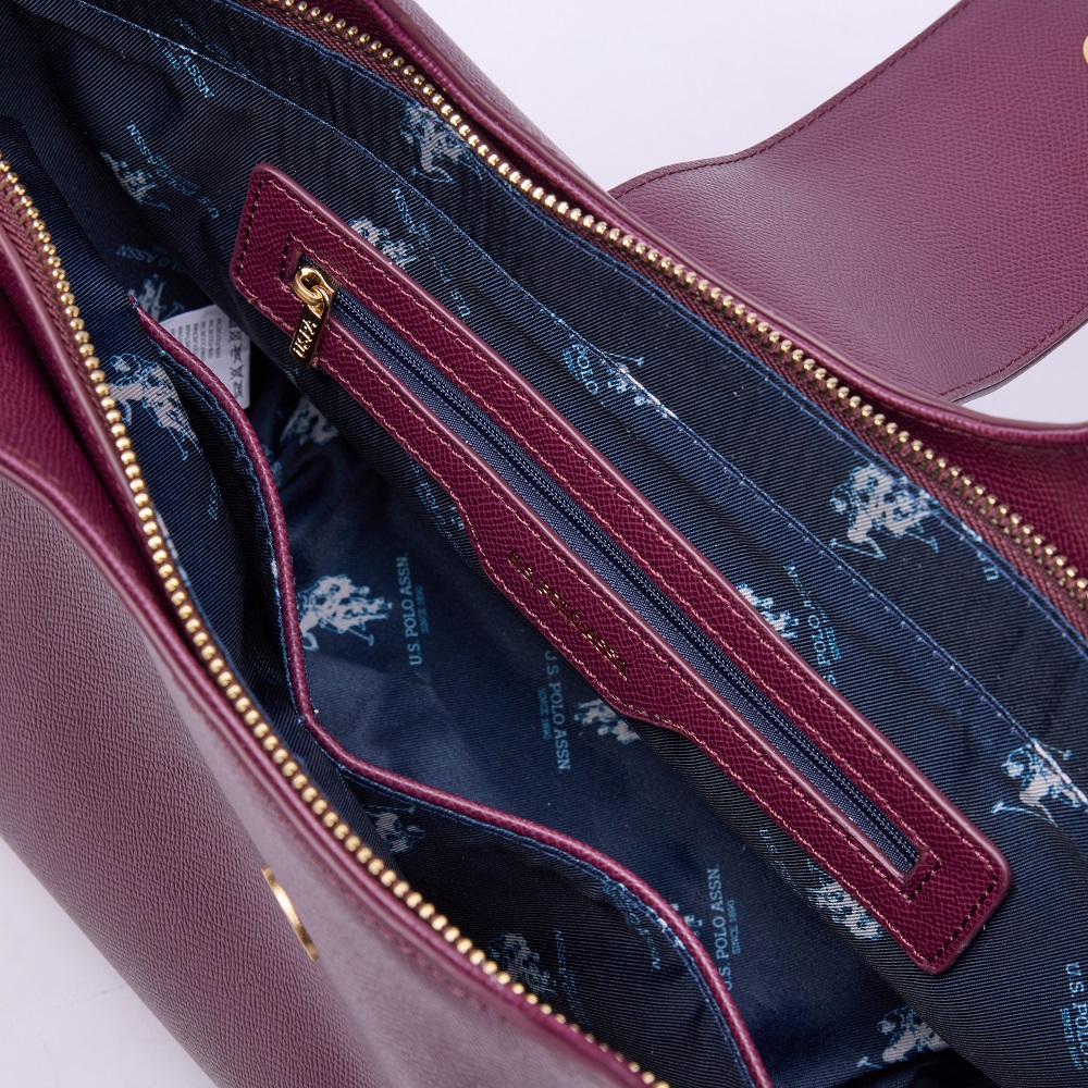 U.S. POLO ASSN.</br>U.S. Polo Assn. BIUJ88889WVP-606 JONES CHIC Γυναικεία Τσάντα Ώμου Μπορντό U.S. POLO ASSN.</br>U.S. Polo Assn. BIUJ88889WVP-606 JONES CHIC Γυναικεία Τσάντα Ώμου Μπορντό