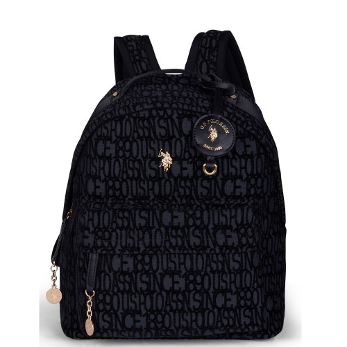 U.S. Polo Assn. BIUJG8913WU7-000 JACQUARD Γυναικεία Τσάντα Backpack Μαύρο
