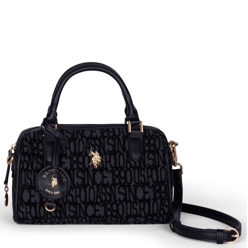 U.S. Polo Assn. BIUJG8915WU7-000 JACQUARD Γυναικεία Τσάντα Χειρός Μαύρο