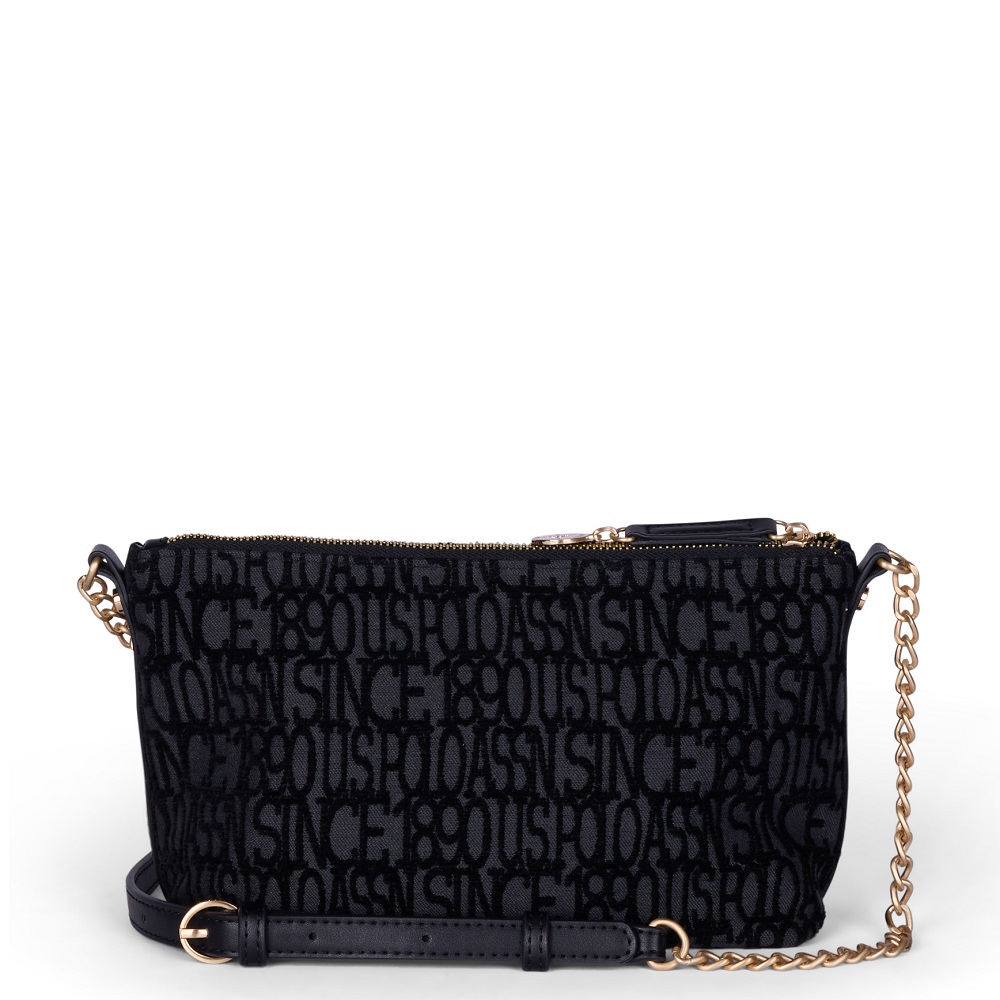 U.S. POLO ASSN.</br>U.S. Polo Assn. BIUJG8916WU7-000 JACQUARD Γυναικεία Τσάντα Χιαστή Μαύρο