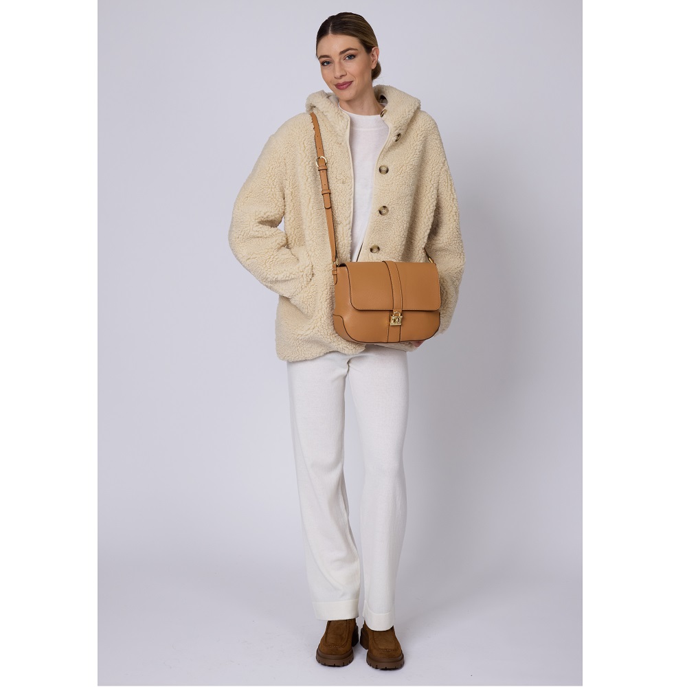 U.S. POLO ASSN.</br>U.S. Polo Assn. BIUWZ8858WVP-512 WINTERBERRY Γυναικεία Τσάντα Ώμου/Χιαστή Κάμελ