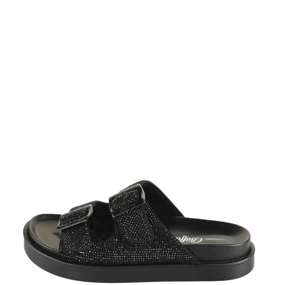 BUFFALO</br>Γυναικείες Παντόφλες Μαύρες SOL ARI GLAM BN16022411 Buffalo