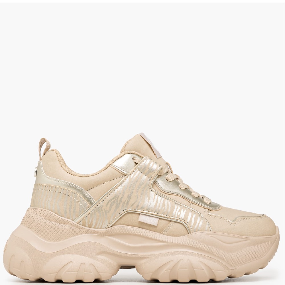 BUFFALO</br>Buffalo BLISS BNPD00016139 Γυναικεία Sneakers Εκρού/Χρυσό BUFFALO</br>Buffalo BLISS BNPD00016139 Γυναικεία Sneakers Εκρού/Χρυσό