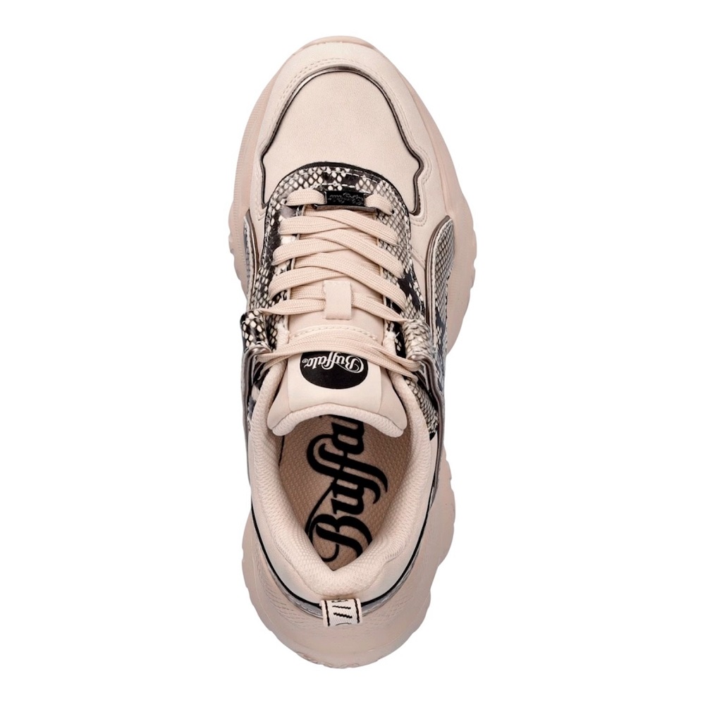 BUFFALO</br>Buffalo BLISS BNPD00016283 Γυναικεία Sneakers Εκρού/Μπεζ Snake BUFFALO</br>Buffalo BLISS BNPD00016283 Γυναικεία Sneakers Εκρού/Μπεζ Snake